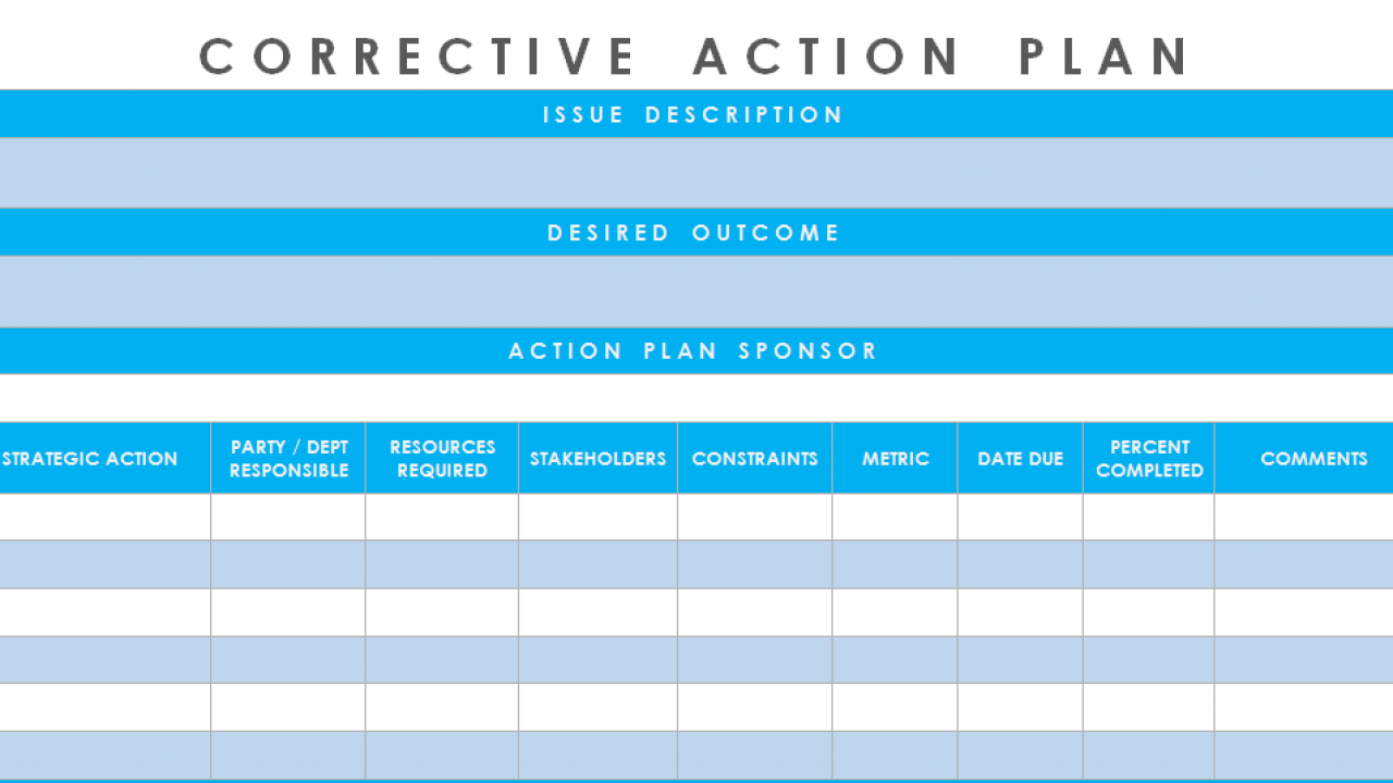 Corrective Action Plan Template Excel from www.exceltemple.com